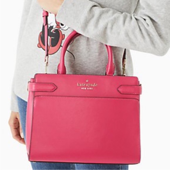 LAST ONE! ♠️ Kate Spade Staci Medium Satchel & matching wallet set + DUST BAG!! - Picture 9 of 12